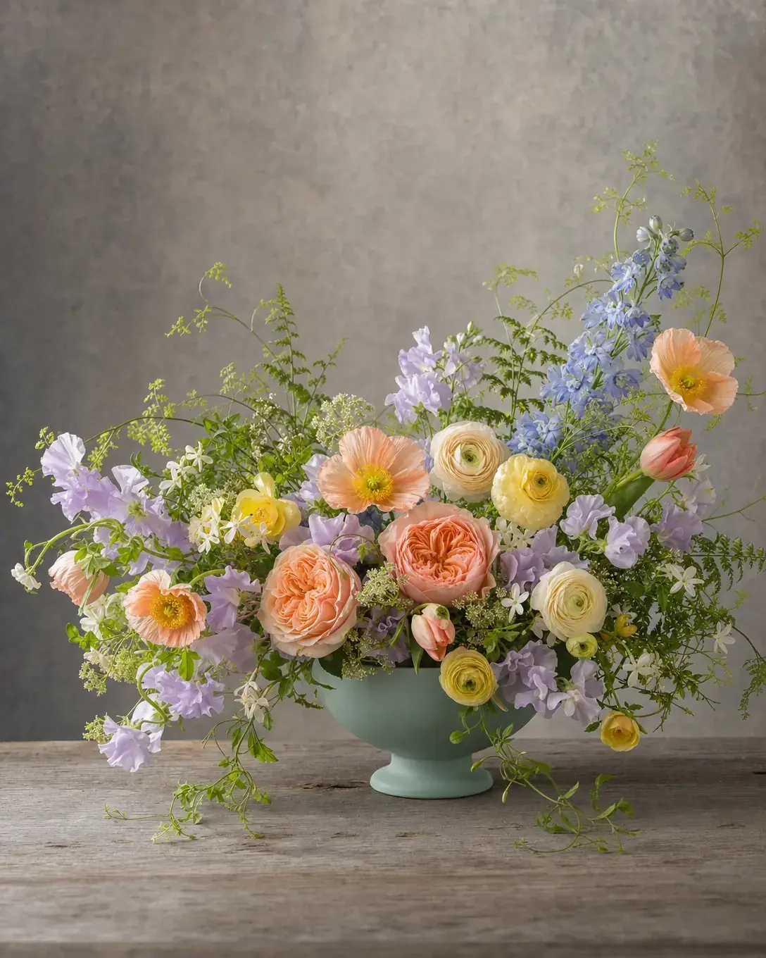 Apricot Whisper - Limited edition garden flower arrangement Miami
