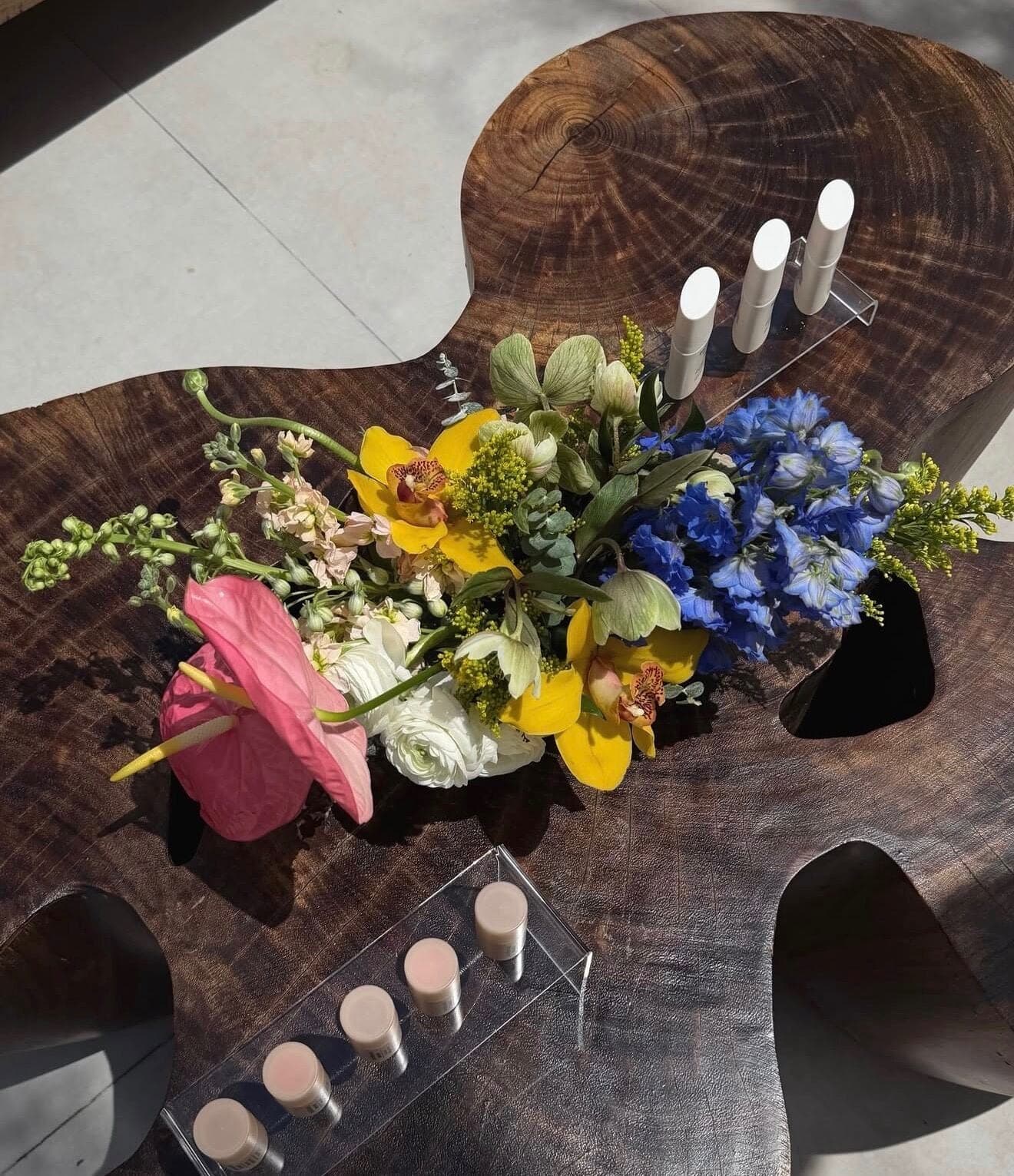 bareMinerals event aerial florals Miami