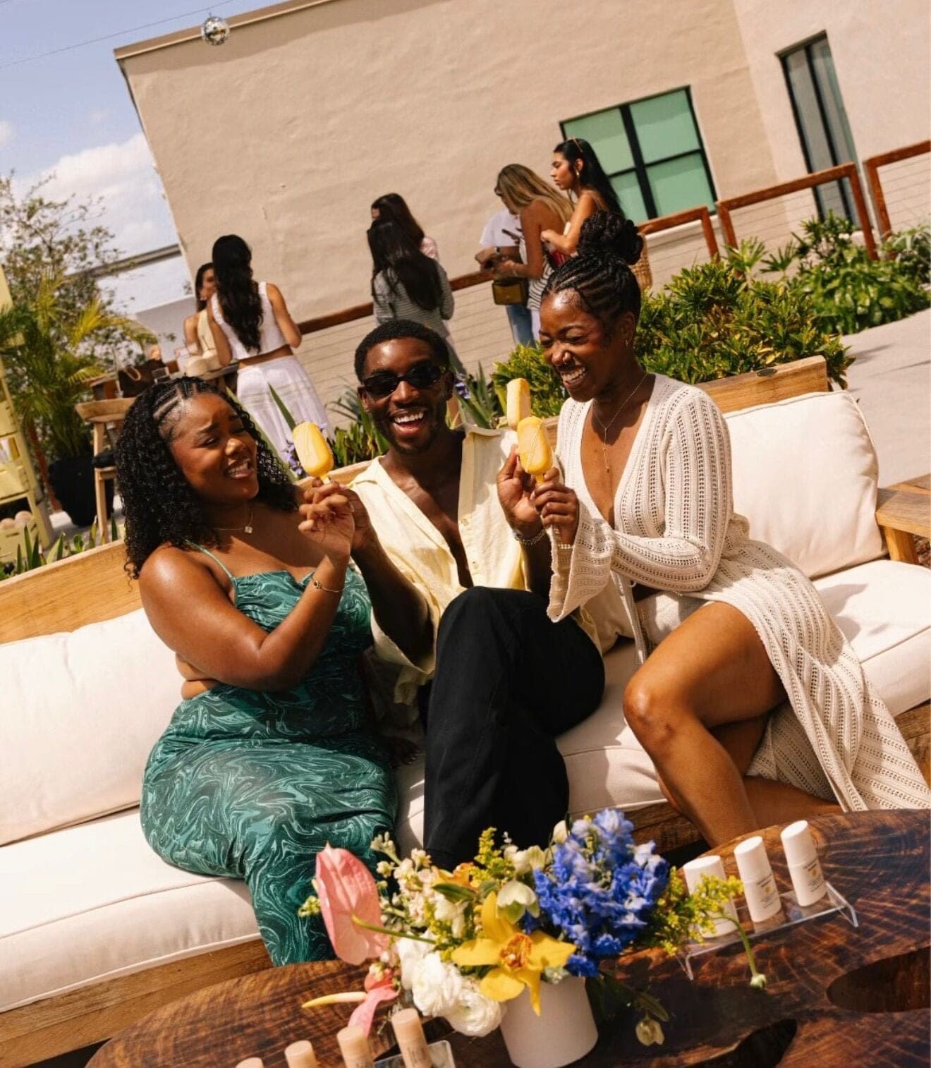 influencers and guests at bareMinerals summer launch The Moore Miami