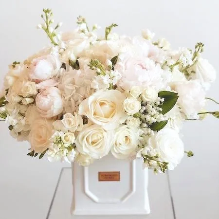 Ivory Elegance - luxury flower arrangement Miami delivery