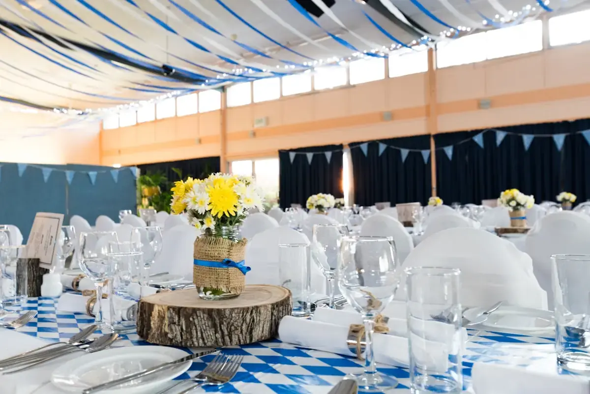 Elegant outdoor wedding venue with garden setting and floral decorations in Miami
